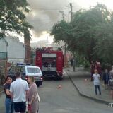 В центре Пинска сгорело здание райпо и несколько сараев