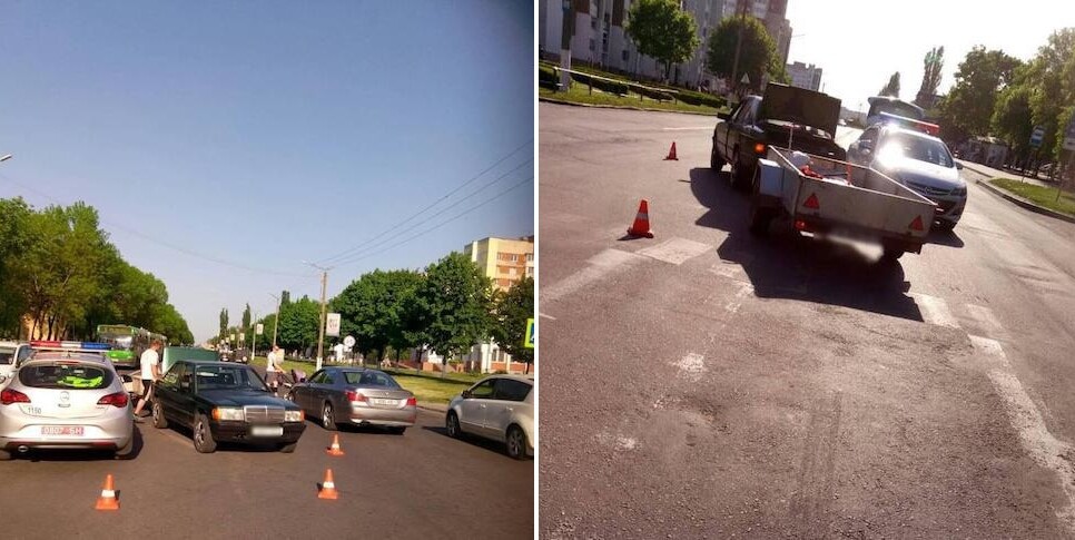 В Пинске бесправник на Mercedes сбил ребенка на пешеходном переходе