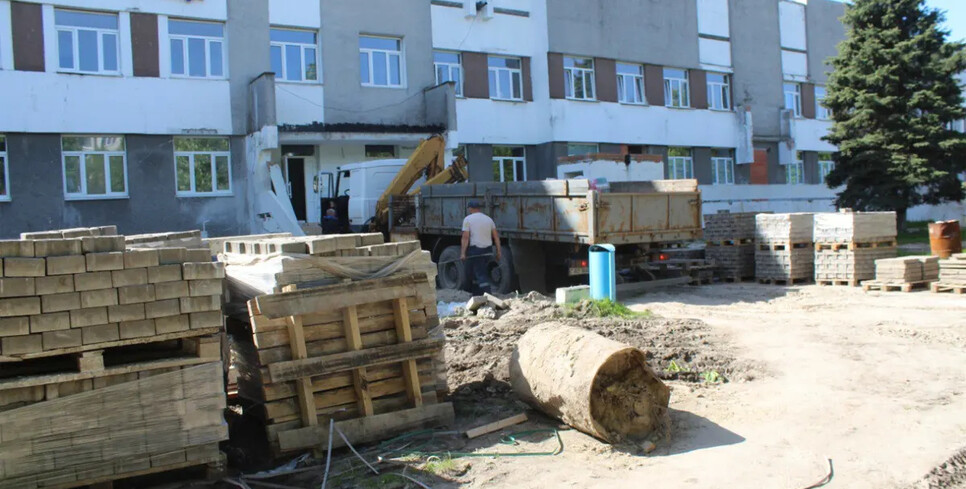 Капитальный ремонт Пинской детской больницы выходит на завершающую стадию