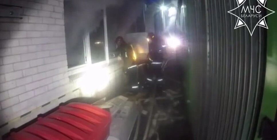 В Пинске ликвидировали пожар на территории предприятия