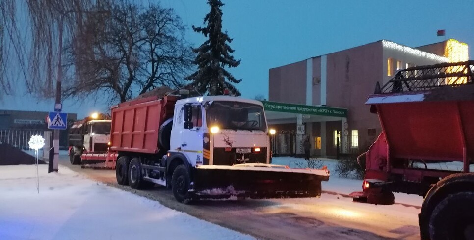 В Пинске службы ЖРЭУ работают в круглосуточном режиме