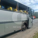 В Брянской области под удар беспилотника попал автобус с детской футбольной командой из Гомеля: погибла женщина, ранены дети