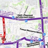 С 19 июня в Пинске меняются маршруты автобусов: открытие Брестской и закрытие Крайней