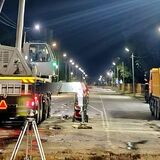 Город засыпает, а работы по реконструкции тепловой сети продолжаются