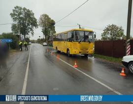 ДТП в Пинском районе: автобус сбил велосипедиста