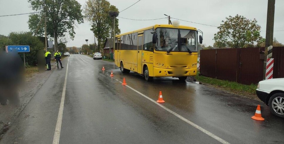 ДТП в Пинском районе: автобус сбил велосипедиста
